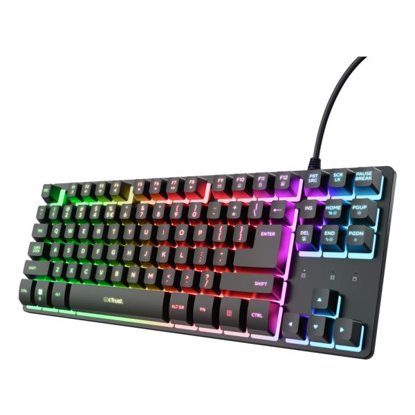 Trust GXT 833 Thado TKL Preto Layout ES