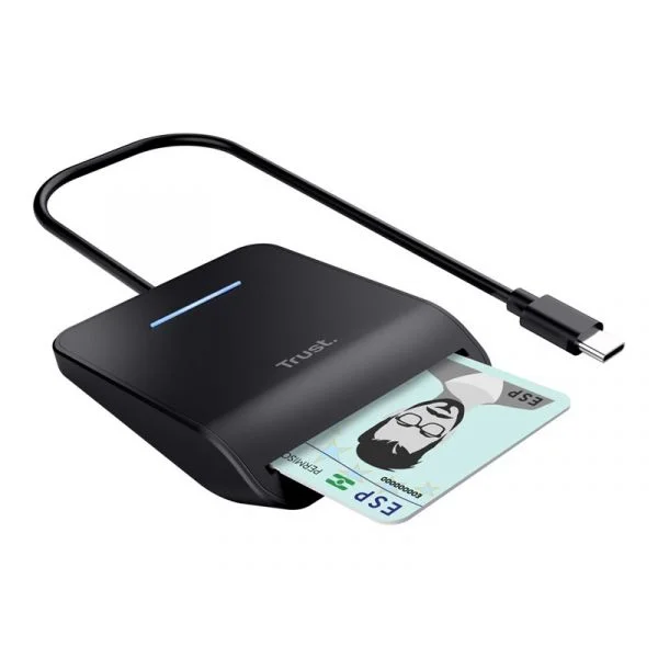 Trust Primo Leitor de Smartcard USB-C DNI 26061 Black