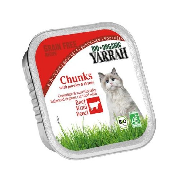 Ração Húmida Yarrah Organic Veal & Parsley Wet Cat 100g