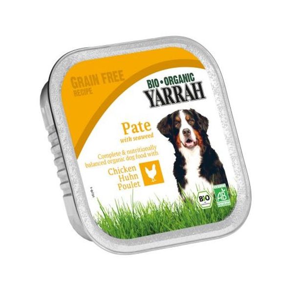 Ração Húmida Yarrah Organic Chicken & Seaweed Wet Dog 150g