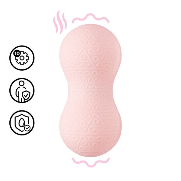 Loveline Massajador com Vibração e Função de Aquecimento Rosa