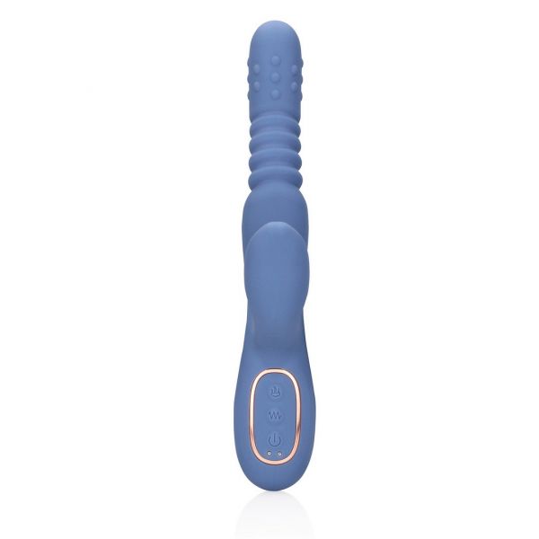 Loveline Vibrador com Pérolas Rotativas e Impulso Rabbit Blue Nova
