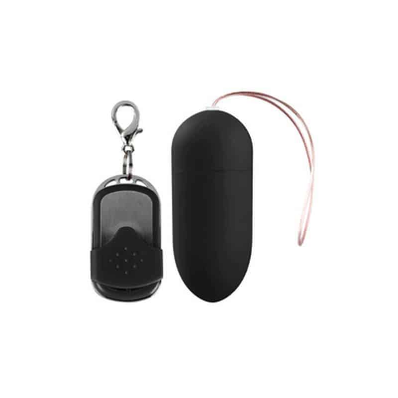 Ovo Vibratório Com 10 Velocidades E Comando L Preto Shots Toys