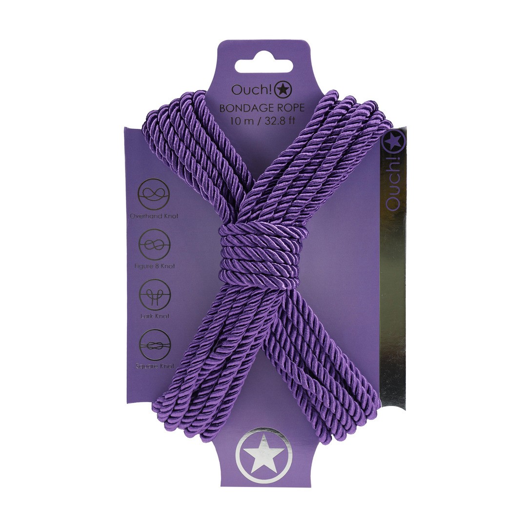 Corda De Poliéster Para Bondage 32.8 Ft /10 M Roxo Ouch!