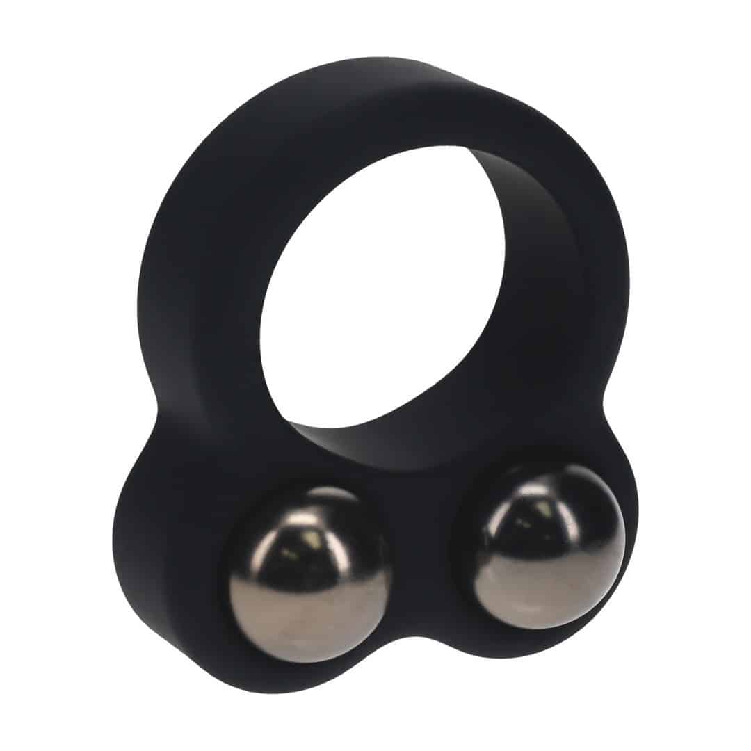 Anel Para O Pénis Em Silicone Líquido Com Peso Duplo Preto Levelz