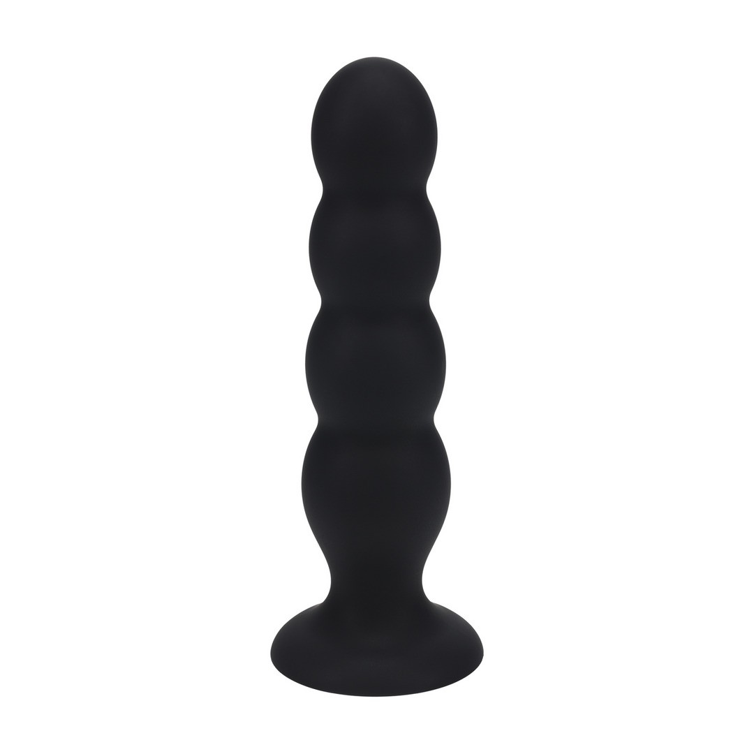 Plug Anal De Silicone Líquido Quad Rattle Xl Preto Levelz