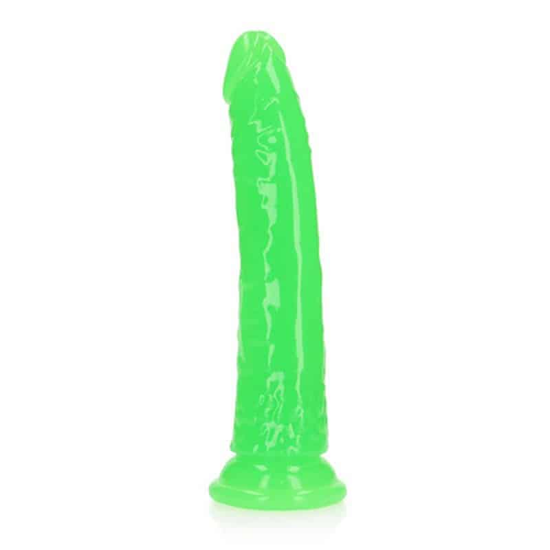 Dildo Slim Realistic Glow In The Dark 8” / 20 Cm Realrock