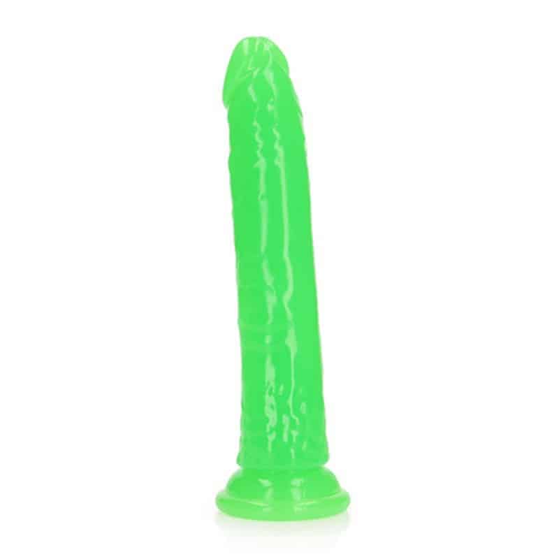 Dildo Slim Realistic Glow In The Dark 9” / 22,5 Cm Realrock