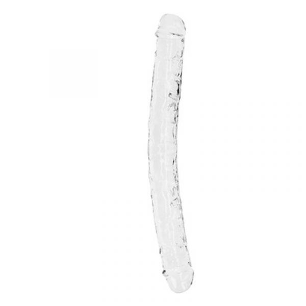 Realrock Dildo Duplo Crystal Clear 13 /34 cm Transparente
