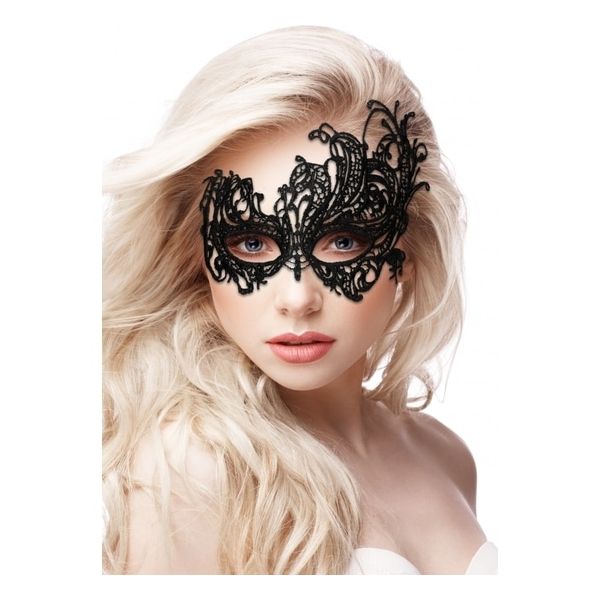 Shots Toys Royal Black Lace Mask Black - 64484