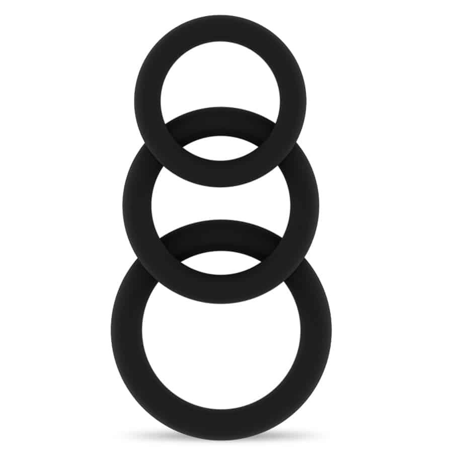 Sono – Conjunto De Anéis Para O Pênis N?25 Cockring Set Preto