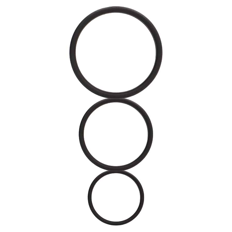 Shots – Conjunto De Anéis Para O Pênis Flat Cock Rings Set Pretos