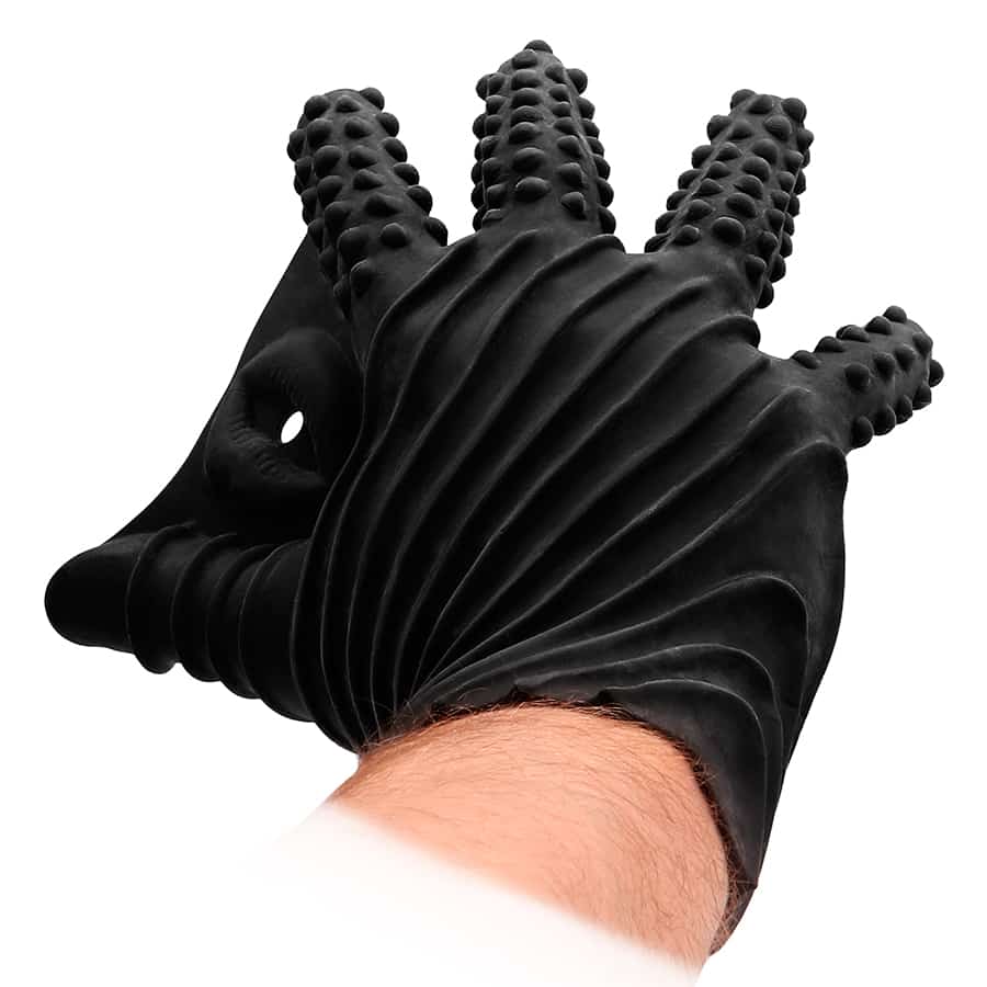 Fist It – Luva Estimulante De Silicone Preta