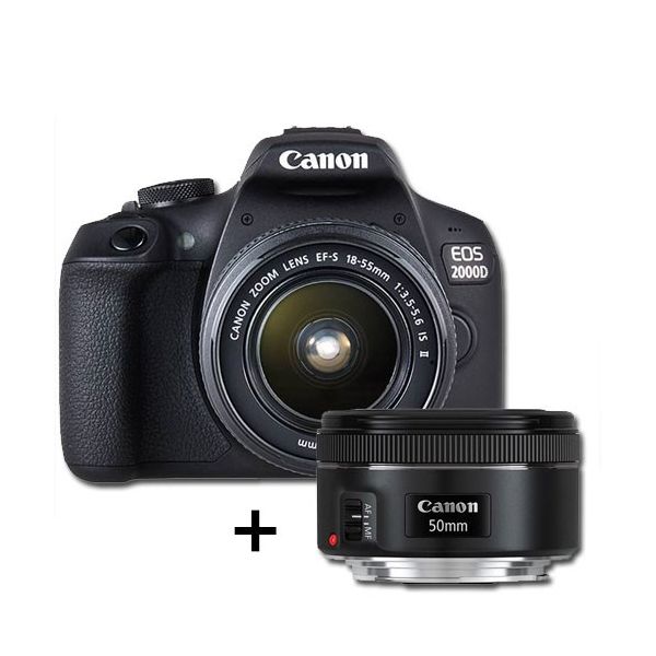 Canon EOS 2000D + 18-55mm f/3.5-5.6 EF-S IS II + 50mm f/1.8 STM Kit Portrait