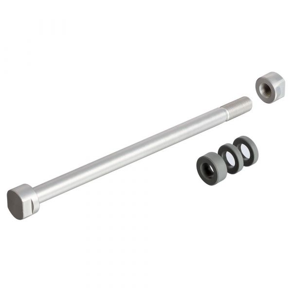 Tacx E-thru 10mm Trainer Axle Silver - T1706