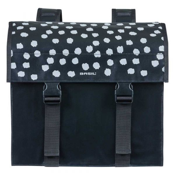 Basil Alforjes Urban Load Double 53l Black / White Black / White