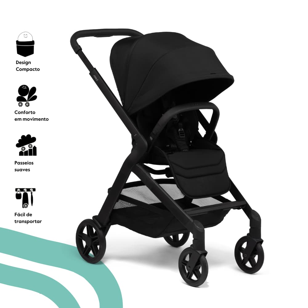 Joolz Hub2 Carrinho de Bebé – Citadino 3-em-1 dos 0 aos 4 anos – Space black