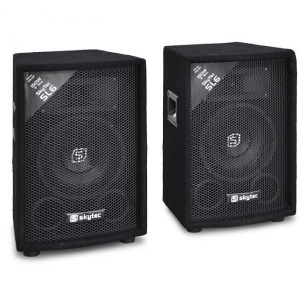 Skytec Par de colunas passivas de 15cm com 2 x 150W max.