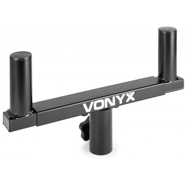 Vonyx WMS-03 Tripé Duplo p/ Colunas 2x35mm Capacidade 40kg Black