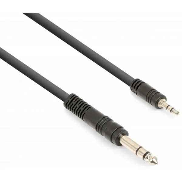 Vonyx Cabo Jack 3,5mm Macho Stéreo Jack 6,35mm Macho Stéreo (3 Mts) - 177.766