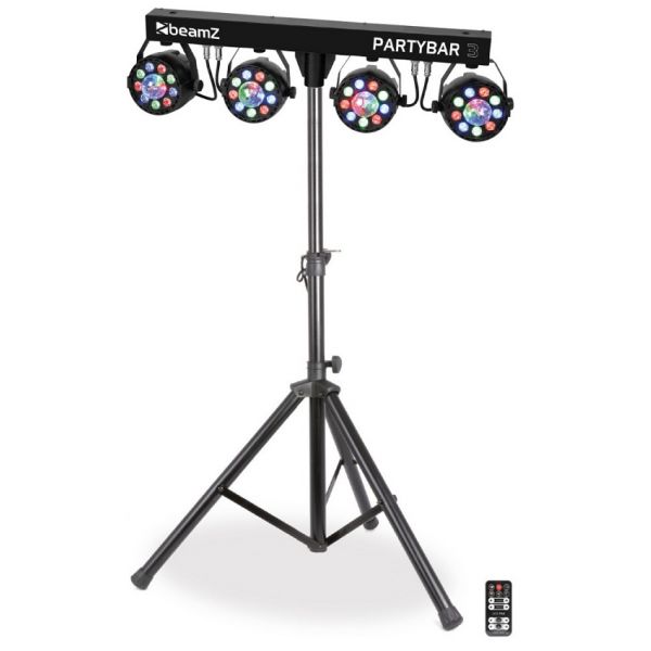 Beamz Barra Portátil "4-EM-1" C/ 4 Focos Par Rgbw Magic Ball (Partybar3) - 153.240