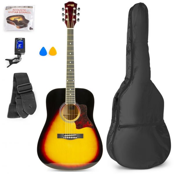 Max Pack Solojam Guitarra Acústica + Acessórios Brown