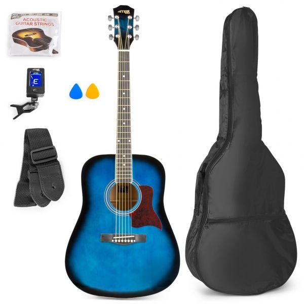 Max Pack Solojam Guitarra Acústica + Acessórios Blue