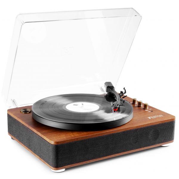 Gira-Discos Fenton RP162D Bluetooth/USB 33/45/78 RPM Wood