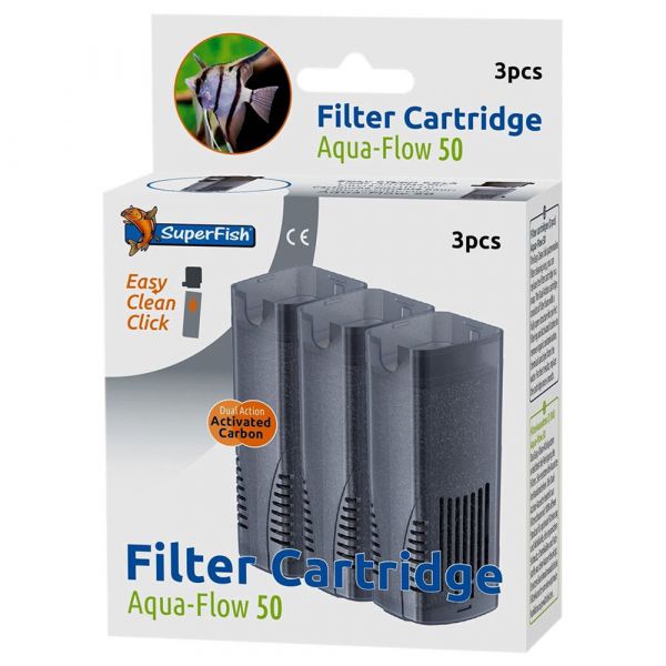 Superfish Recargas para Filtro Aquaflow Aquaflow 50: 3 X Esponja com Carvão