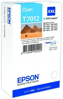 Tinteiro Epson T7012 Cyan C13T70124010