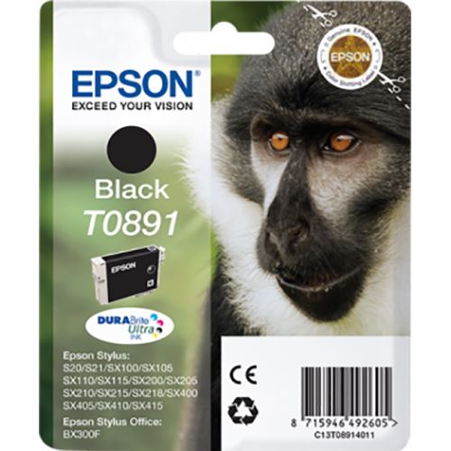 Tinteiro Epson Original T0891 DURABrite Ultra Preto