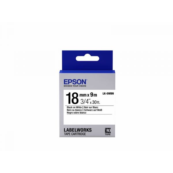 Epson LK-5WBN Std Blk/Wht - C53S655006