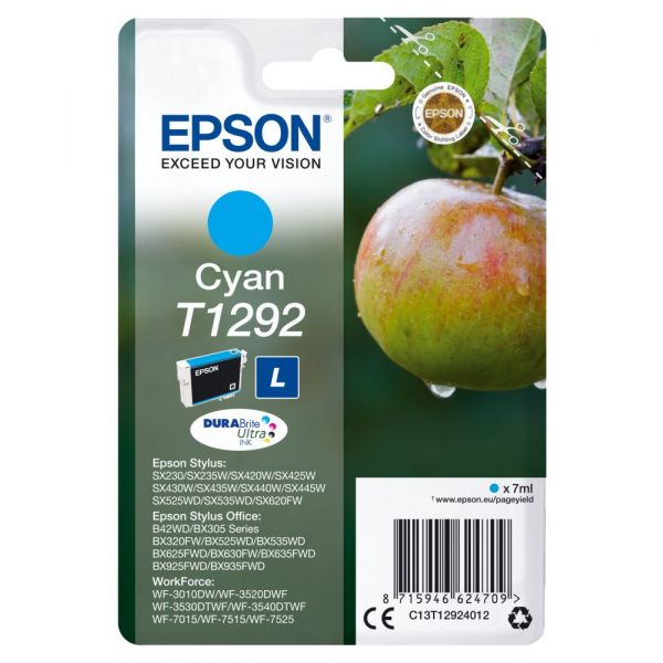 Tinteiro Epson T1292 C13T12924010 Cyan