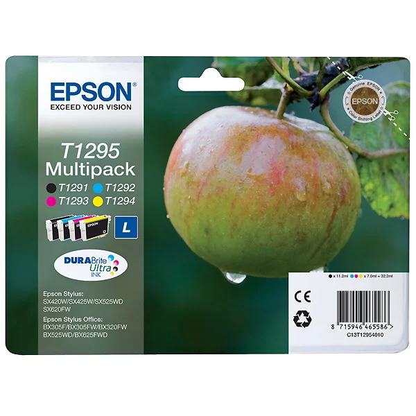 Epson T1295 Pack de 4 Cartuchos de Tinta Original – C13T12954012