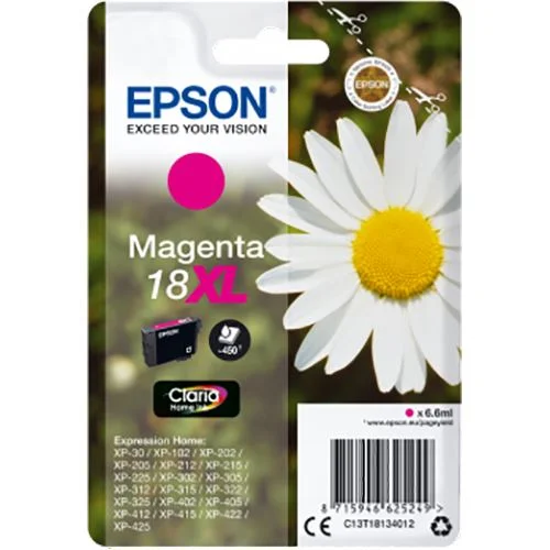 Tinteiro Epson 18XL - Magenta - C13T18134012