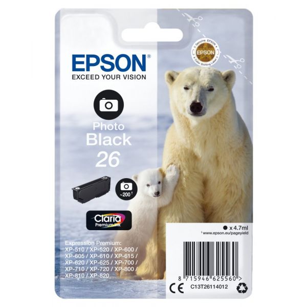 Tinteiro Epson 26 C13T261140 Photo Black