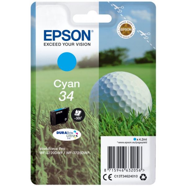 Tinteiro Epson 34 Cyan C13T34624010