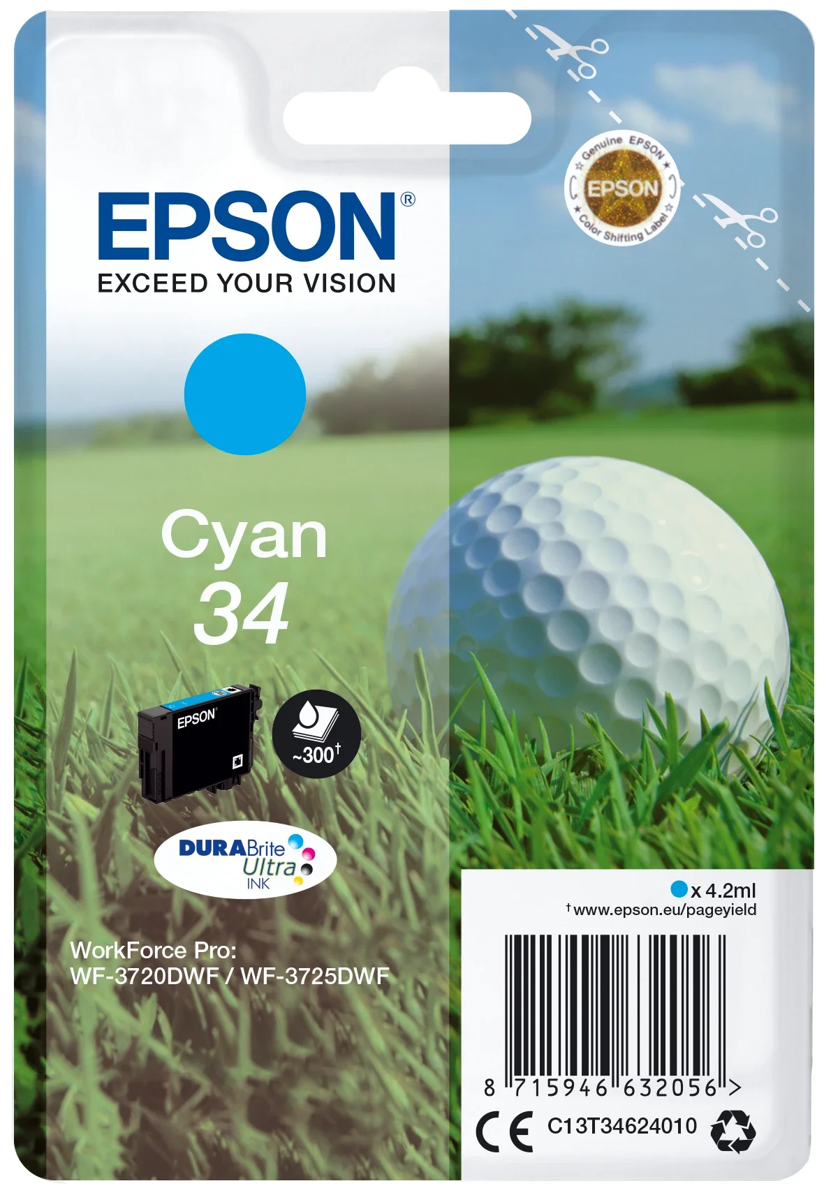 Epson Golf ball C13T34624020 tinteiro 1 unidade(s) Original Rendi