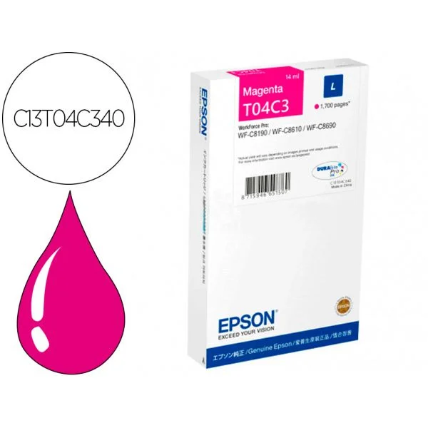 Epson T04C3 L Magenta C13T04C340 Compativel