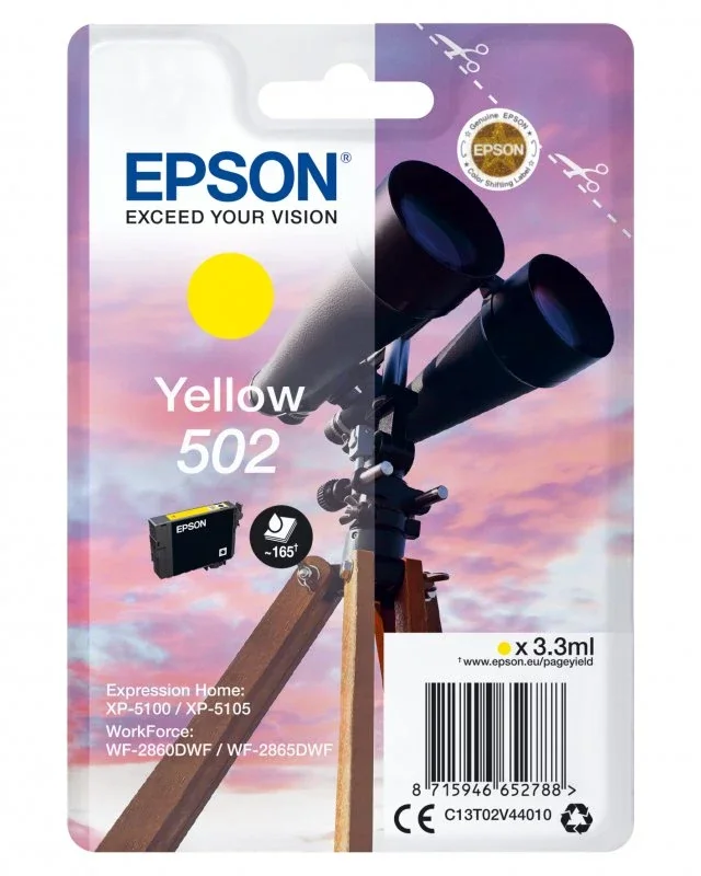 Tinteiro Epson 502 Amarelo