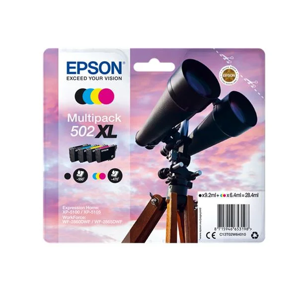 Epson 502XL Pack de 4 Tinteiro Original – C13T02W64010