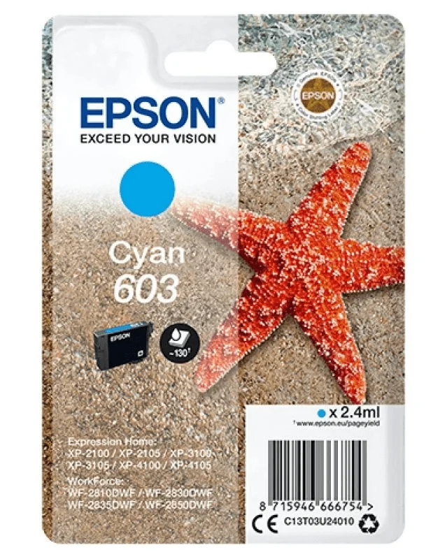 Tinteiro Epson 603 Ciano
