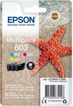 Epson 603 Pack de 3 Tinteiro Original – C13T03U54010