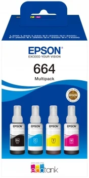 Epson 664 Pack de 4 Tinta Original C13T664640