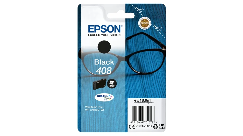 Epson 408 Preto Cartucho de Tinta Original – C13T09J14010