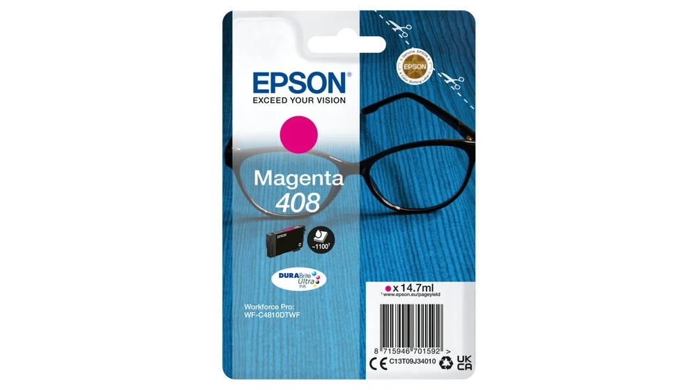 Epson 408 Magenta Cartucho de Tinta Original – C13T09J34010