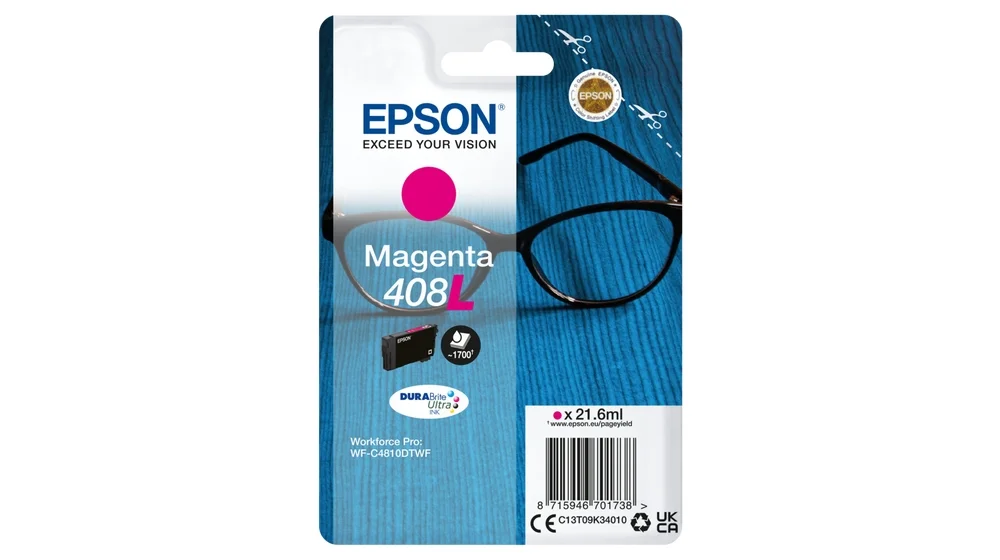 Epson 408L Magenta Cartucho de Tinta Original – C13T09K34010