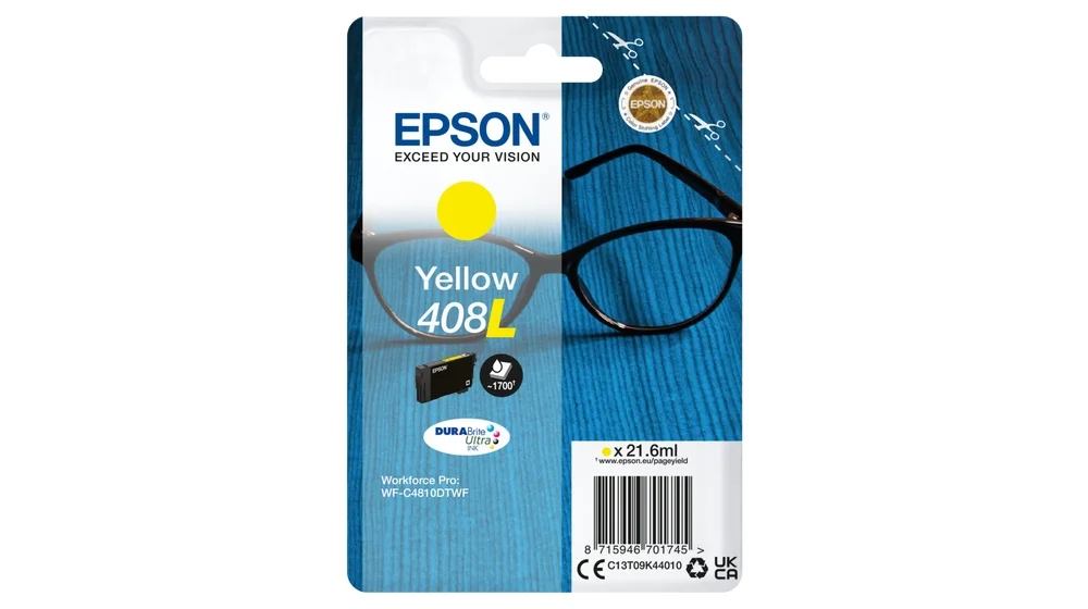 Epson 408L Amarelo Cartucho de Tinta Original – C13T09K44010