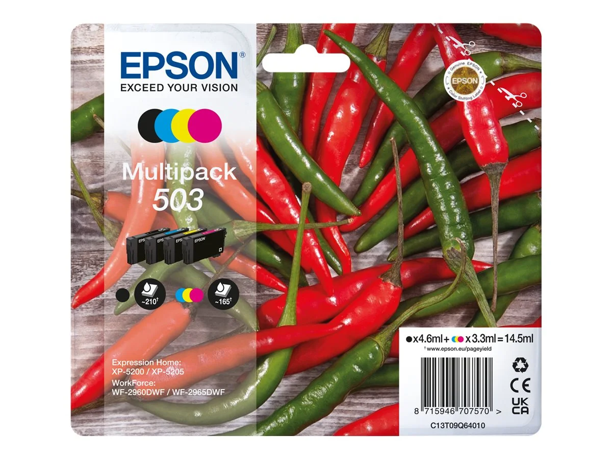 Epson 503 Pack de 4 Tinteiros Original – C13T09Q64010