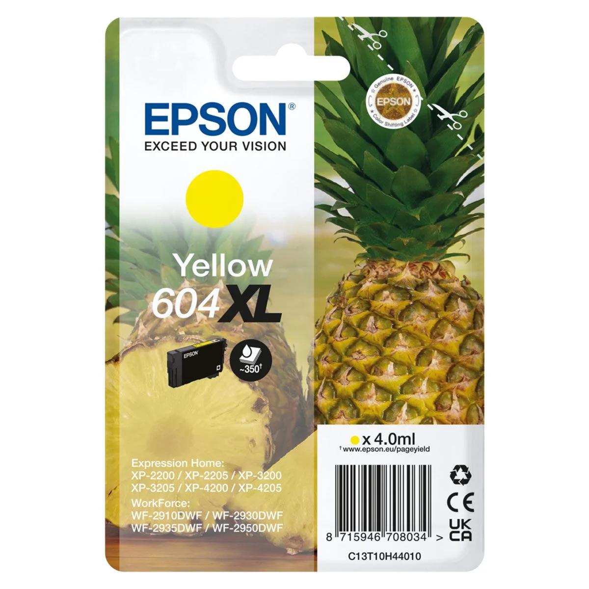 Tinteiro Epson Original Singlepack Amarelo 604XL Ink